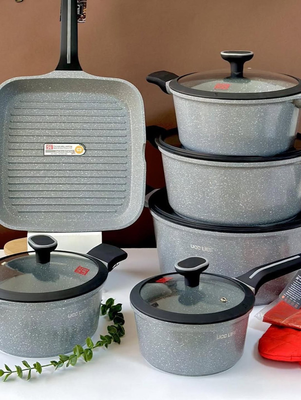 سرویس قابلمه گرانیتی کف چدن گریبلون آلمان